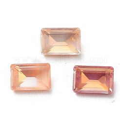 Cabochon di strass di vetro k9 galvanizzato&nbsp;RGLA-M016-G03-AM