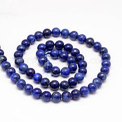 Natürliche Lapislazuli runde Perlen Stränge&nbsp;G-I181-10-8mm