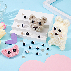 80 Set mit 4 Stilen Harzaugen-Accessoires mit Puppenaugen-Besatz&nbsp;DIY-PH0029-65