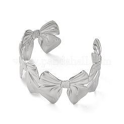 Braccialetti a polsino in acciaio inossidabile 304 per donna&nbsp;BJEW-G729-01P