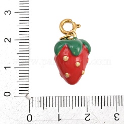 Pendentifs décoratifs en acier inoxydable 304 émaillé&nbsp;STAS-B138-02G