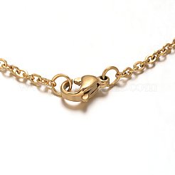 Set di gioielli con collane e orecchini a tre livelli in acciaio inossidabile 304&nbsp;SJEW-M077-15G