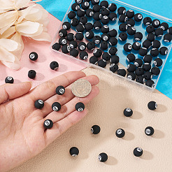 100 Stück handgefertigte 8-Kugel-Perlen aus Polymer-Ton&nbsp;CLAY-TA0002-04