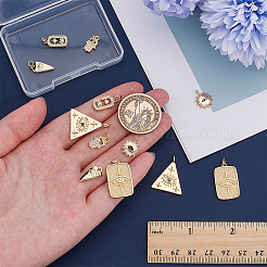 12pcs 6 styles pendentifs en laiton&nbsp;KK-ME0001-23