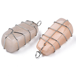 Natürliche rosa Aventurin Anhänger&nbsp;G-S359-358