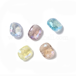 Cabochon di strass in vetro stile k9 crackle al chiaro di luna&nbsp;RGLA-J025-B-IO