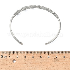 Bracelets manchettes en acier inoxydable 304 pour femmes&nbsp;BJEW-P359-02P