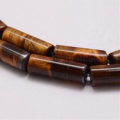 Natürliche und gefärbte Tigeraugenperlenstränge&nbsp;G-P230-32-4x13mm