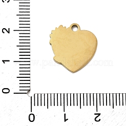 Pendentifs en acier inoxydable 304 émaillés&nbsp;STAS-I336-07G