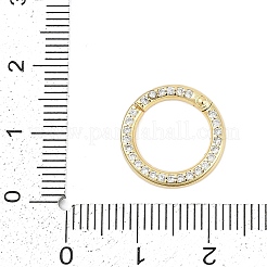 Fermoir à zircon cubique à micro-cuivres en laiton&nbsp;X-KK-G522-16G