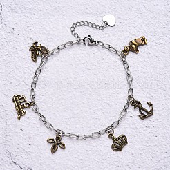 Pendentifs en alliage de style tibétain&nbsp;TIBEP-YW0001-07AB