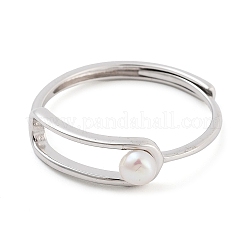 Runde Fingerringe aus Naturperlen&nbsp;STER-Z009-10P
