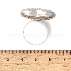 Verstellbarer Fingerring aus 304 Edelstahl&nbsp;RJEW-H244-05P