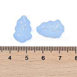 Gefrostet transparent Acrylperlen&nbsp;X1-OACR-P029-04B-04