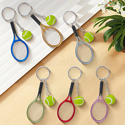 6 portachiavi in plastica a tema sportivo in 6 colori&nbsp;KEYC-CY0001-05