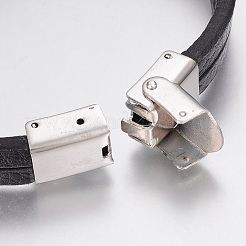 Mehrsträngige Armbänder aus Leder mit Herrenschnur&nbsp;BJEW-P198-12