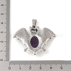 Natürlichen Amethyst Edelsteinanhänger&nbsp;G-G871-02AS-01