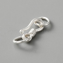 925 sterling fermoirs en argent s-crochet&nbsp;FIND-WH0114-71A