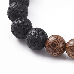 Bracciali unisex elasticizzati&nbsp;X-BJEW-JB04962-04