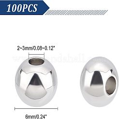 304 Edelstahlperlen&nbsp;STAS-UN0001-60P