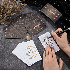 Papier couché rectangulaire pour tarot&nbsp;DIY-WH0899-124