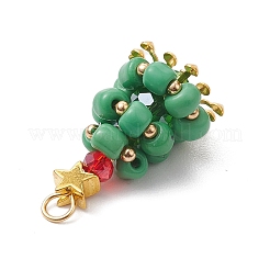 Colgantes de vidrio con alambre de cobre&nbsp;PALLOY-TA00120-01