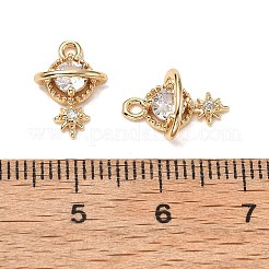Messing micro pave klar zirkonia charme&nbsp;KK-A259-30G