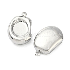 Cabochon pendenti in acciaio inossidabile 304&nbsp;STAS-C167-07A-P