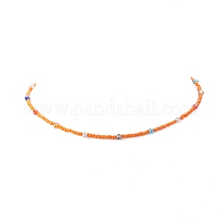 Glasperlenkette für Frauen&nbsp;NJEW-JN04258