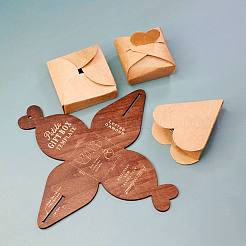 DIY-Herz-Geschenkbox-Vorlage im Retro-Stil&nbsp;DIY-G039-04