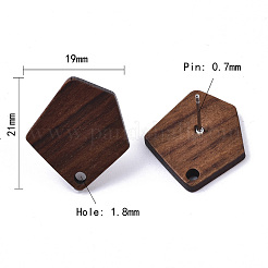 Risultati di orecchini a bottone in legno di noce&nbsp;MAK-CJ0001-13