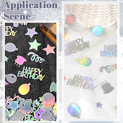 2 sachet de confettis en plastique&nbsp;DIY-SC0031-54A