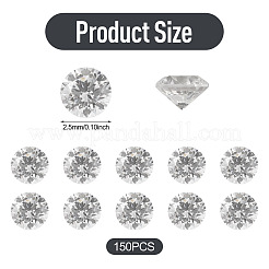 150 cabochon di zirconia cubica di grado AAA a forma di diamante&nbsp;ZIRC-TADJ0001-01C