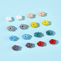 16pcs 8 Farben handgemachte Bunte Malerei-Perlen&nbsp;LAMP-FS0001-25