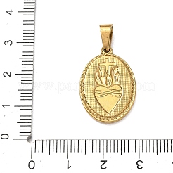 Colgantes de acero inoxidable 304 con motivos religiosos&nbsp;STAS-H264-13B-AG
