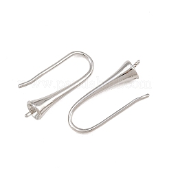 Crochets d'oreille en laiton de placage&nbsp;KK-CBAA482-01P