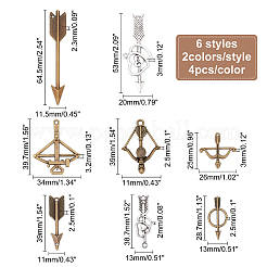 Pendentifs en alliage de style tibétain&nbsp;PALLOY-CA0001-72-RS