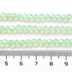 Backfarbe transparente Glasperlenstränge&nbsp;X-DGLA-A034-J4MM-D02