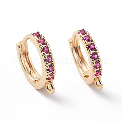 Accessoires de boucle d'oreilles en laiton&nbsp;X-KK-S345-064