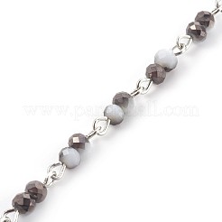 Catene rilievo di vetro Placchi a mano&nbsp;AJEW-JB00465