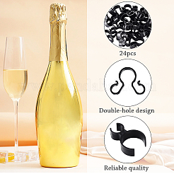 24 Stück 4 Stile Kunststoff Champagnerflasche Einzelhalter&nbsp;AJEW-GF0002-01