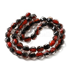 Fili di perline di resina bicolore&nbsp;GLAA-T035-02F