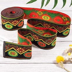 Stickerei Polyesterband&nbsp;SRIB-WH0006-05