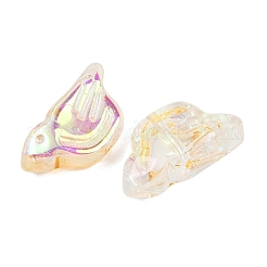 Perles de verre galvanisées et entrelacées de métal doré&nbsp;EGLA-T029-03B
