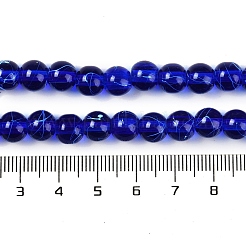 Chapelets de perles en verre transparent drawbench&nbsp;GLAD-Q012-8mm-22