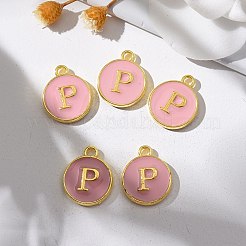Encantos de esmalte de aleación de oro plateado&nbsp;LS-ENAM-S118-07P