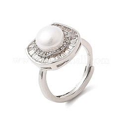 Einstellbare messing micro pave zirkonia fingerringe&nbsp;CU-CBABA66-02P