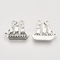 Pendente in lega stile tibetano&nbsp;X-TIBEP-T009-12AS-RS