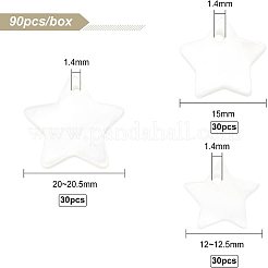 90 Stück Süßwassermuschel-Anhänger im 3-Stil&nbsp;SHEL-BC0001-016