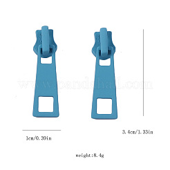 Boucles d'oreilles pendantes en alliage émaillé avec curseur à fermeture éclair&nbsp;FS-WG34CD0-05